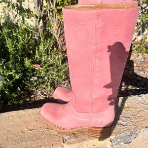 Pink Leather Women's Boots Frye
